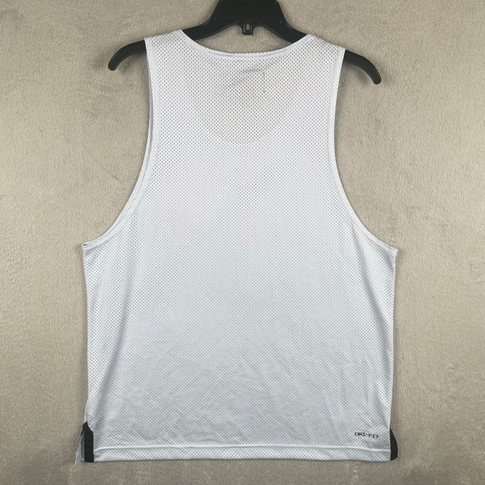 Jordan Tank Top Mens Small White Mesh Dri-Fit Jumpman Basketball Jersey Wicking - Picture 2 of 8